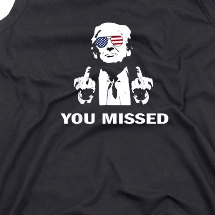 You Missed Shot Republican Pro Trump President 2024 Tank Top