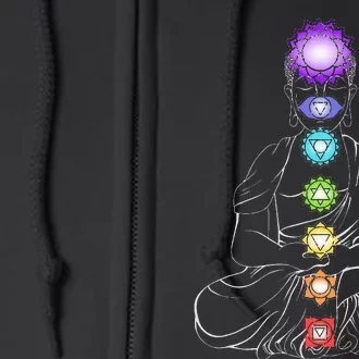 Yoga Meditation Spiritual Body Energy Chakra Full Zip Hoodie