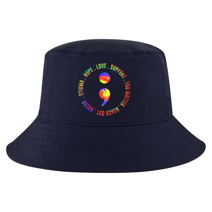 You Matter Semicolon Suicide Prevention Awareness Cool Comfort Performance Bucket Hat