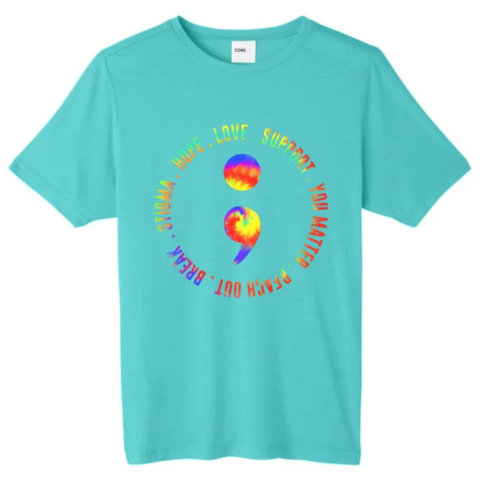 You Matter Semicolon Suicide Prevention Awareness ChromaSoft Performance T-Shirt