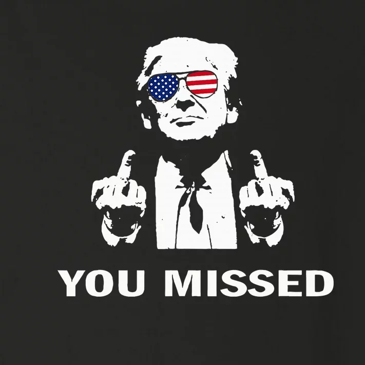 You Missed Shot Republican Pro Trump President 2024 Toddler Long Sleeve Shirt