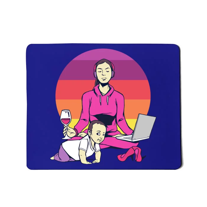 Yoga Mama Spiritual Saying Meditation Mother Great Gift Mousepad