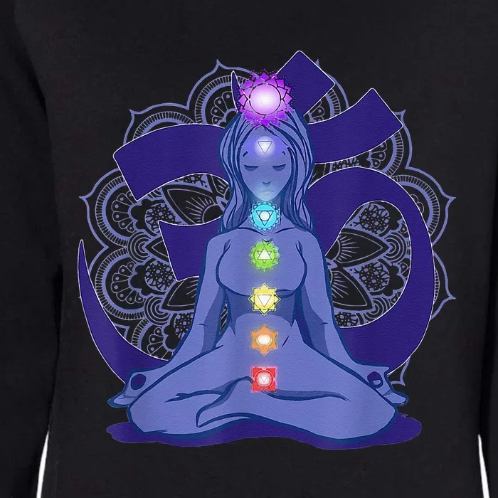 Yoga Meditation Spiritual Body Energy Chakra Womens California Wash Sweatshirt