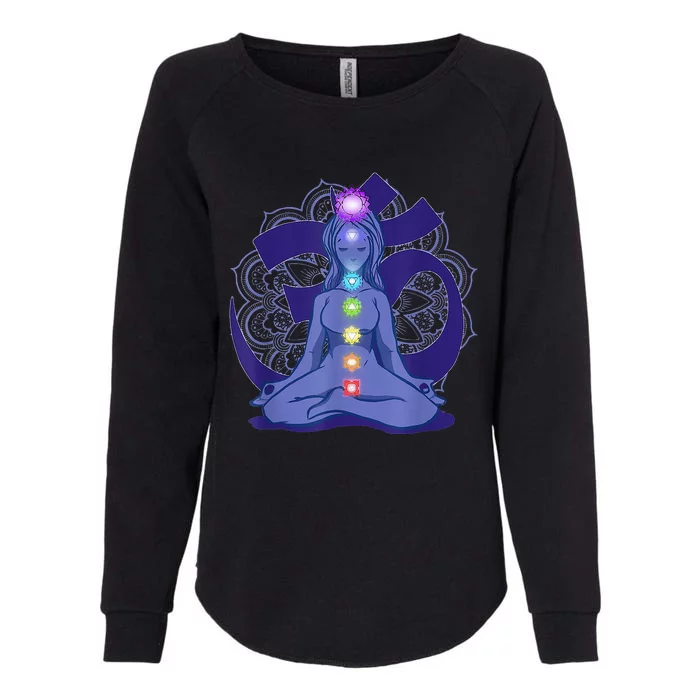 Yoga Meditation Spiritual Body Energy Chakra Womens California Wash Sweatshirt