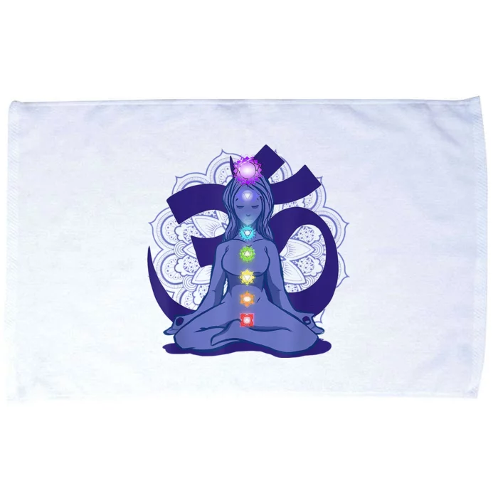 Yoga Meditation Spiritual Body Energy Chakra Microfiber Hand Towel