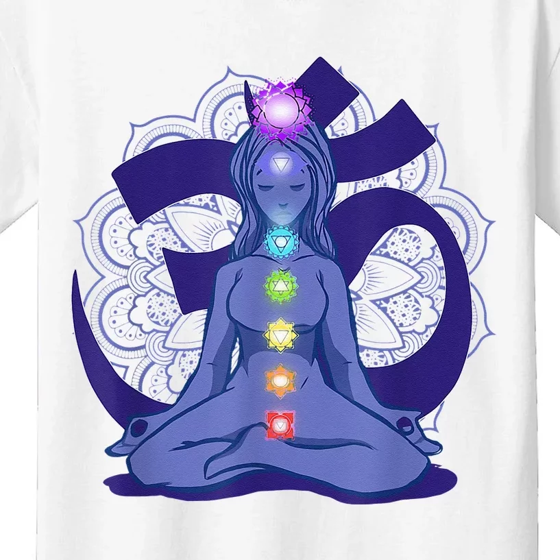 Yoga Meditation Spiritual Body Energy Chakra Kids T-Shirt