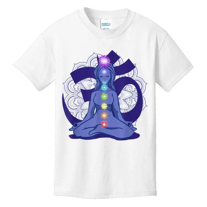 Yoga Meditation Spiritual Body Energy Chakra Kids T-Shirt