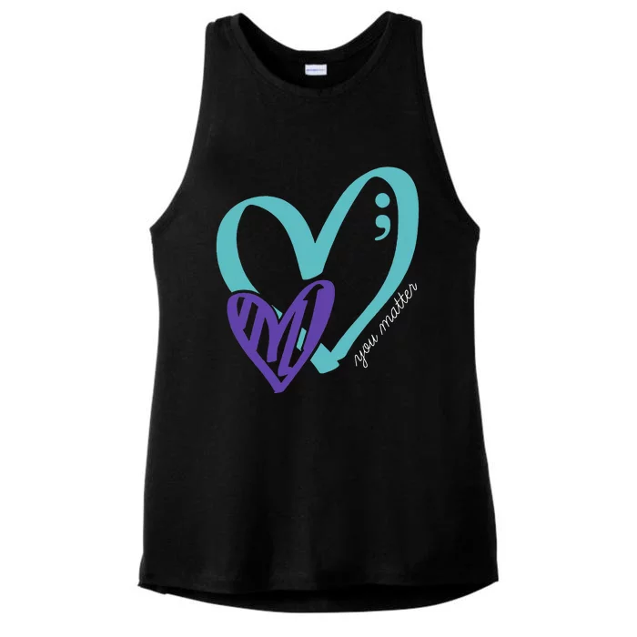 You Matter Suicide Prevention Awareness Ladies Tri-Blend Wicking Tank