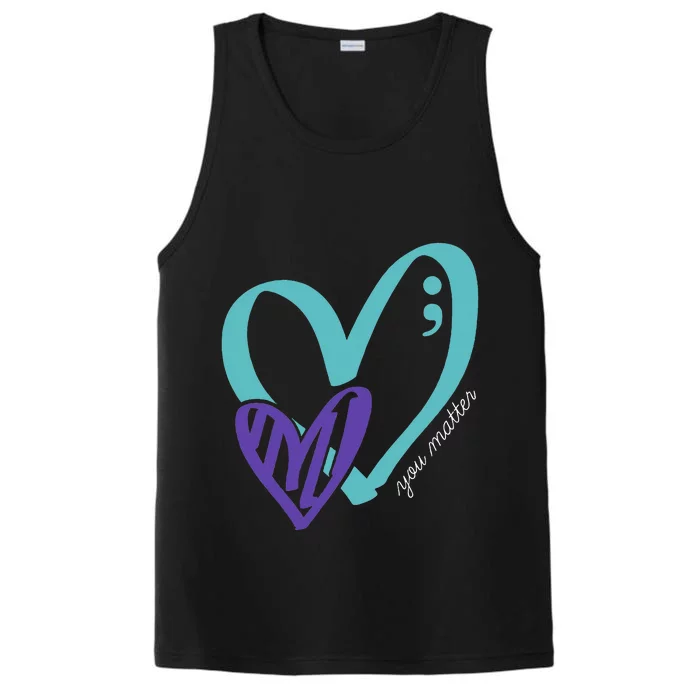 You Matter Suicide Prevention Awareness Performance Tank