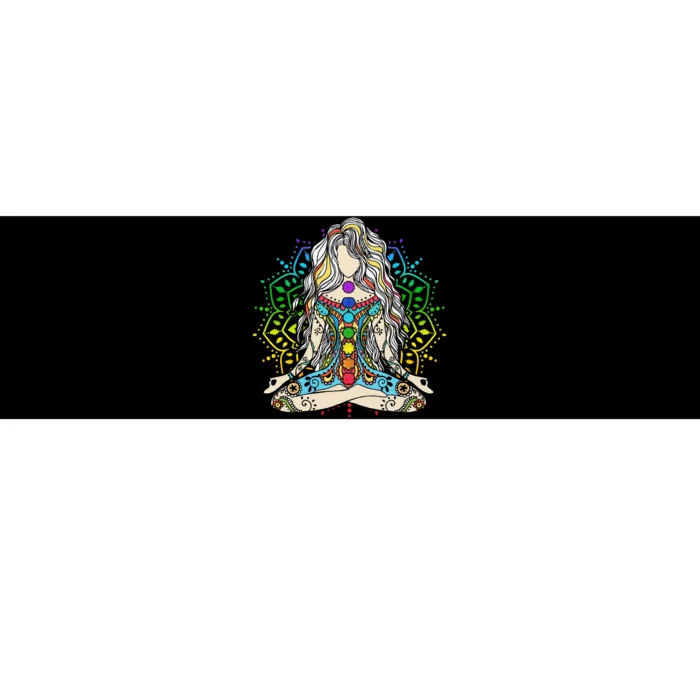 Yoga Meditation Spiritual Body Energy Chakra Buddha Bumper Sticker