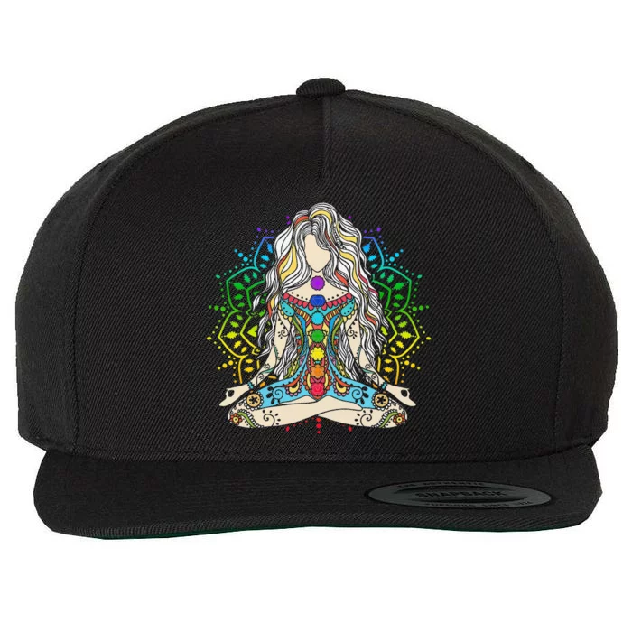 Yoga Meditation Spiritual Body Energy Chakra Buddha Wool Snapback Cap