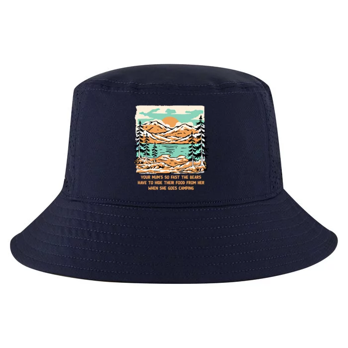 Your Mums So Fast Camping Mom Camper Mommy Funny Cute Gift Cool Comfort Performance Bucket Hat