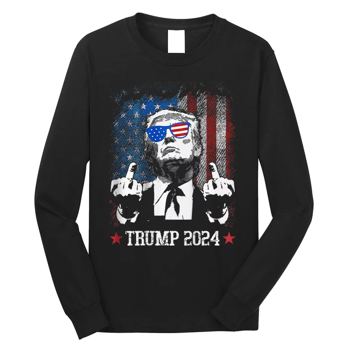 You Missed Shot Republican Pro Trump President 2024 Long Sleeve Shirt