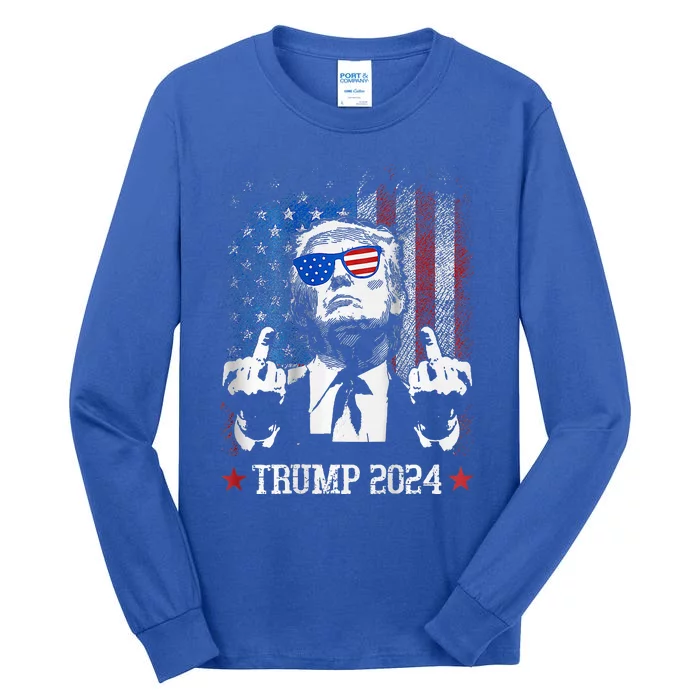 You Missed Shot Republican Pro Trump President 2024 Tall Long Sleeve T-Shirt