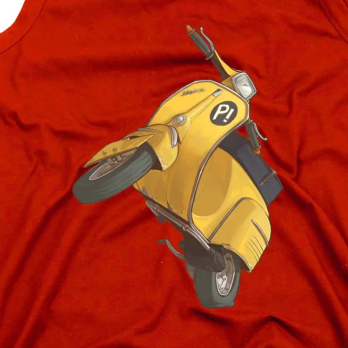 Yellow Motor Scooter Tank Top