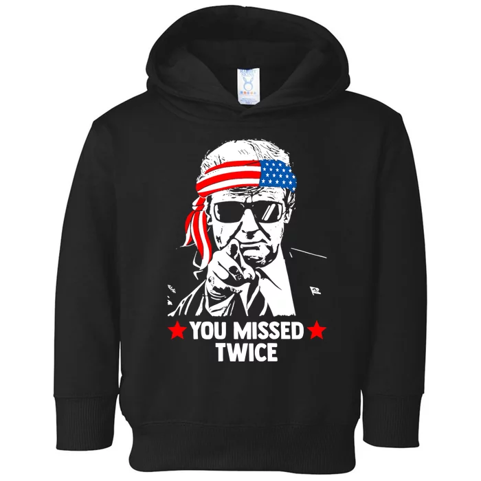 You Missed Twice Toddler Hoodie