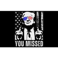 You Missed Trump 2024 Us American Flag Bumper Sticker