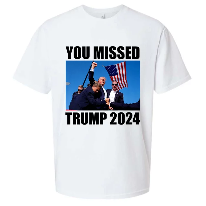 You Missed Trump 2024 Donald Trump Fighting Sueded Cloud Jersey T-Shirt