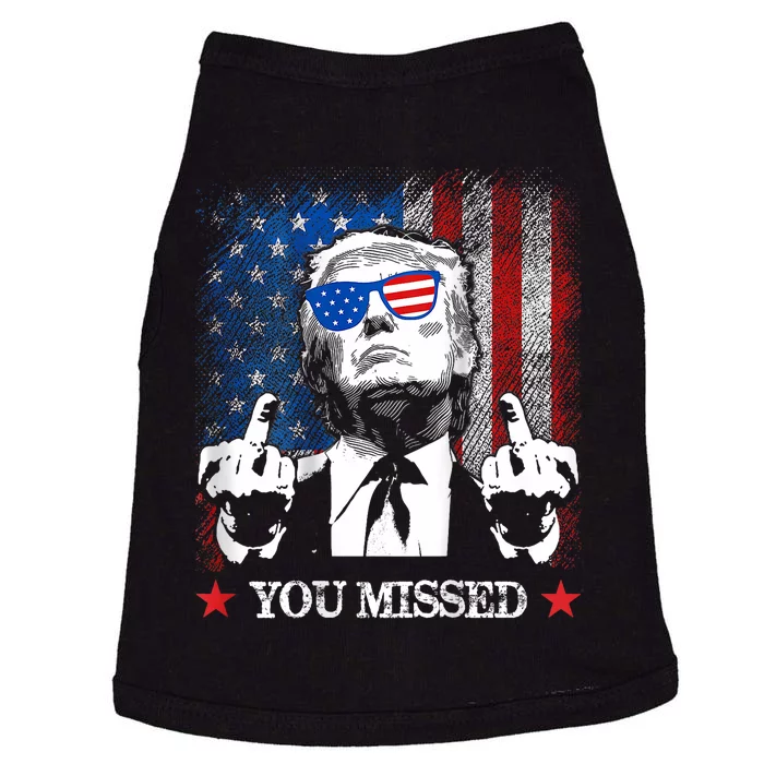 You Missed Trump 2024 Us American Flag Doggie Tank