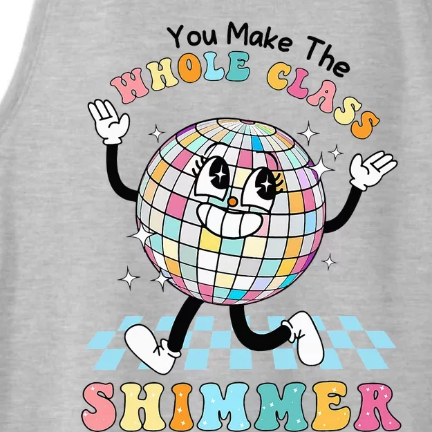 You Make The Whole Class Shimmer Retro Funny Back To School Ladies Tri-Blend Wicking Tank