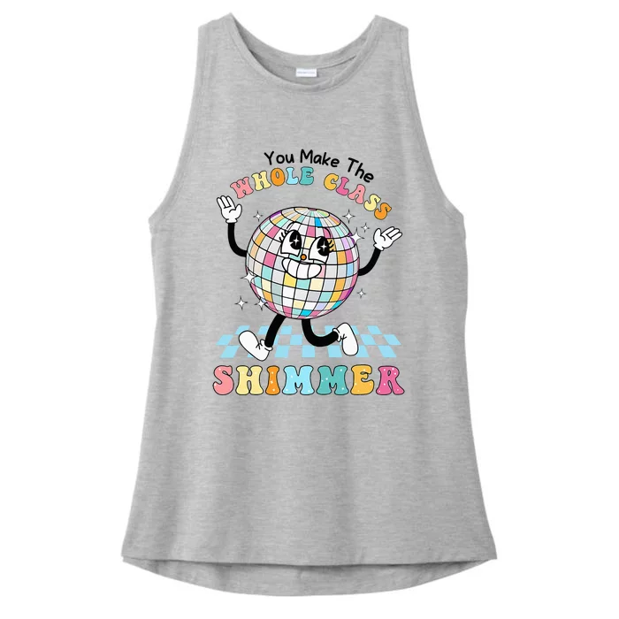 You Make The Whole Class Shimmer Retro Funny Back To School Ladies Tri-Blend Wicking Tank