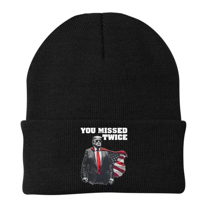 You Missed Twice Trum Knit Cap Winter Beanie