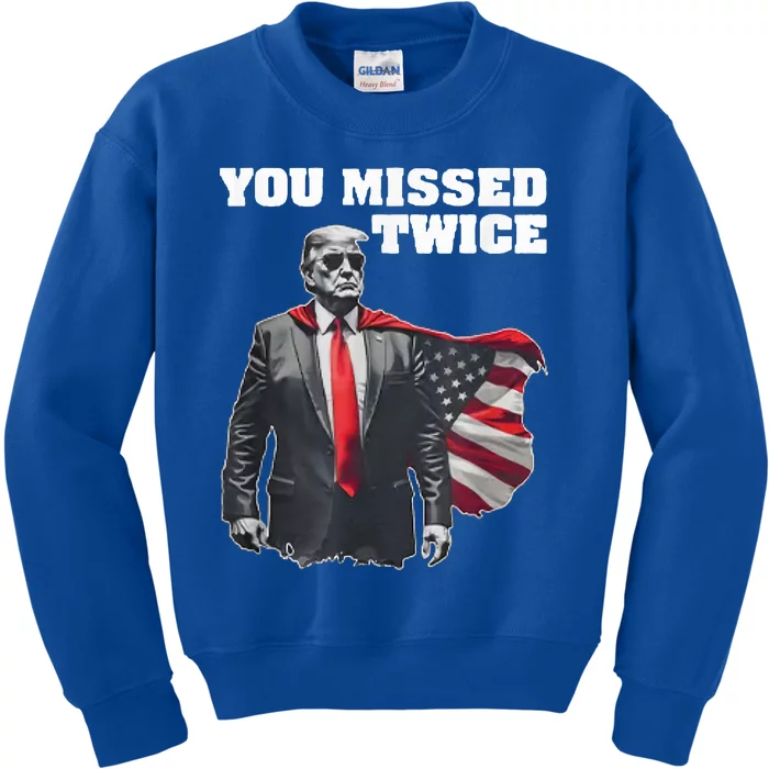 You Missed Twice Kids Sweatshirt