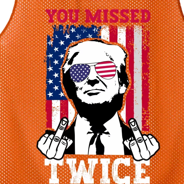 You Missed Twice Mesh Reversible Basketball Jersey Tank