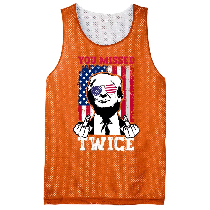 You Missed Twice Mesh Reversible Basketball Jersey Tank