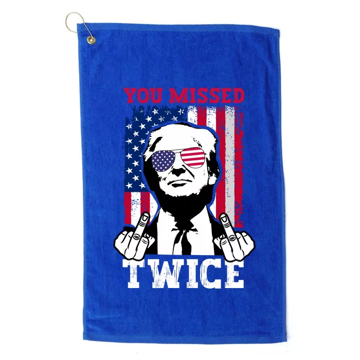 You Missed Twice Platinum Collection Golf Towel