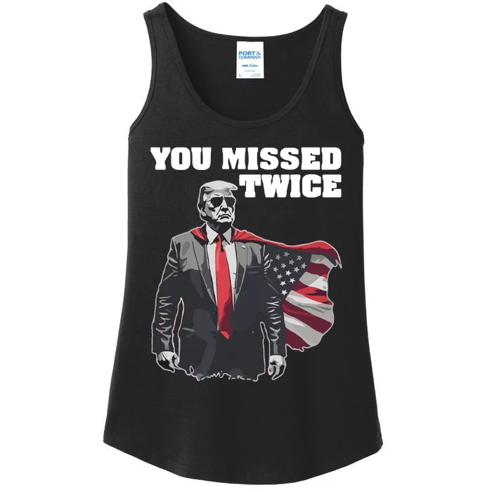 You Missed Twice Ladies Essential Tank