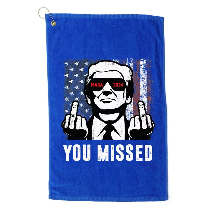 You Missed Trump Fingers Usa Maga 2024 Platinum Collection Golf Towel