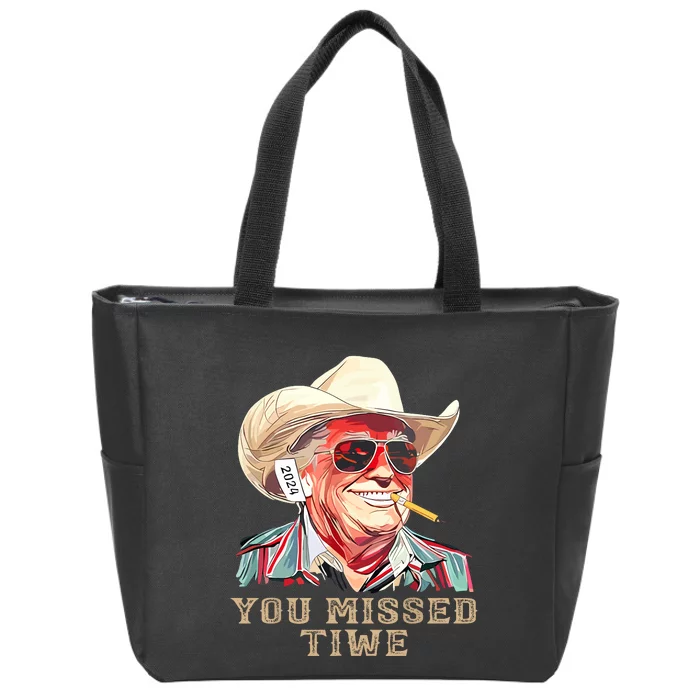 You Missed Twice Zip Tote Bag