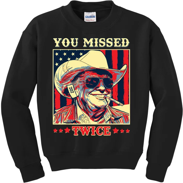 You Missed Twice Kids Sweatshirt