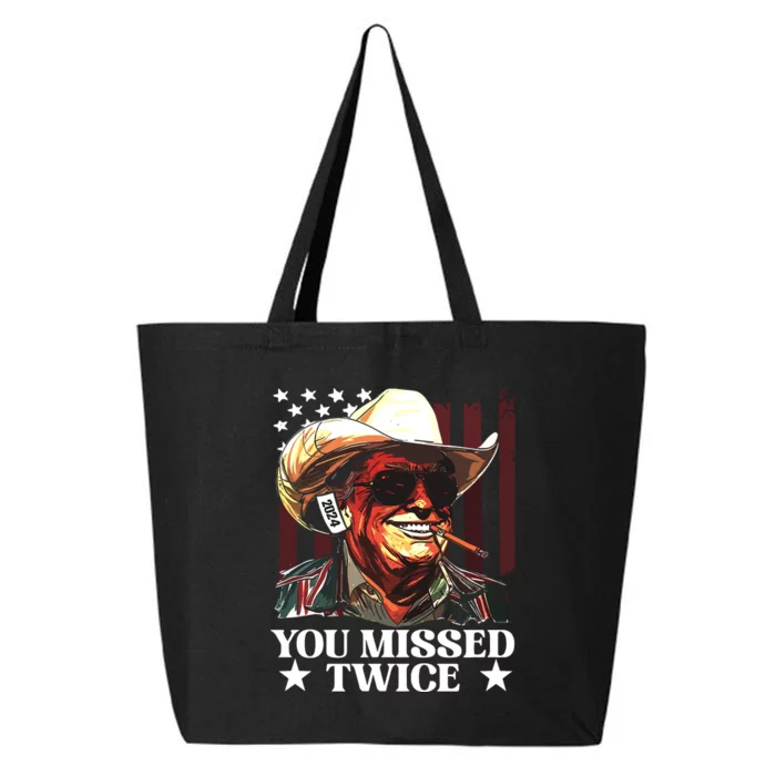 You Missed Twice Trump Wear Your Wit! 25L Jumbo Tote