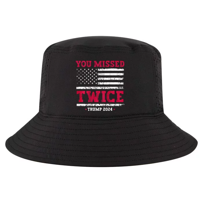 You Missed Twice Trump Assassination Cool Comfort Performance Bucket Hat