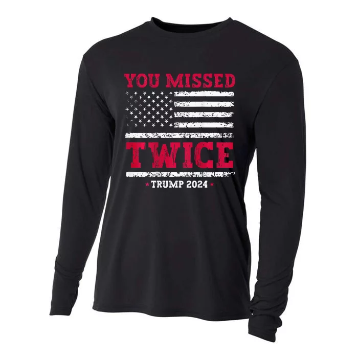 You Missed Twice Trump Assassination Cooling Performance Long Sleeve Crew