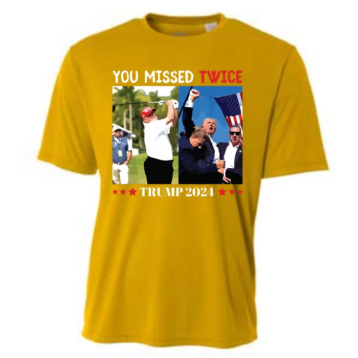 You Missed Twice Trump 2024 Cooling Performance Crew T-Shirt