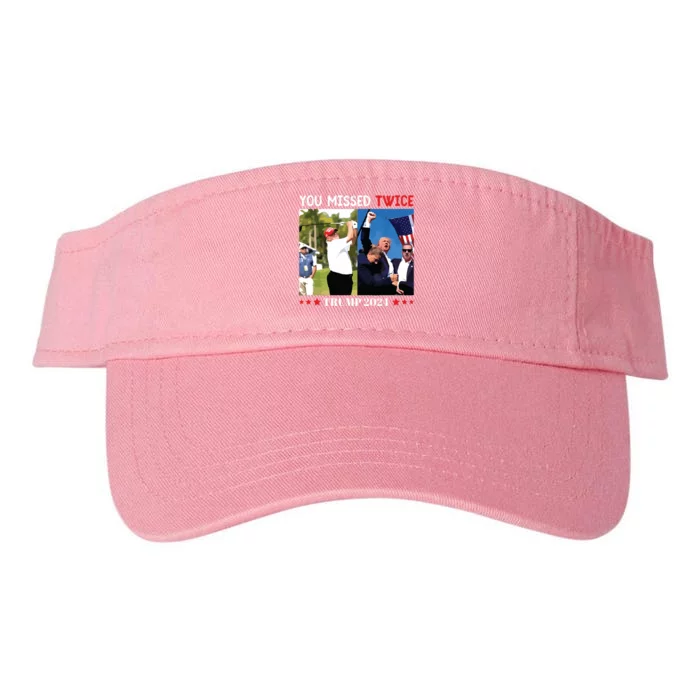 You Missed Twice Trump 2024 Valucap Bio-Washed Visor