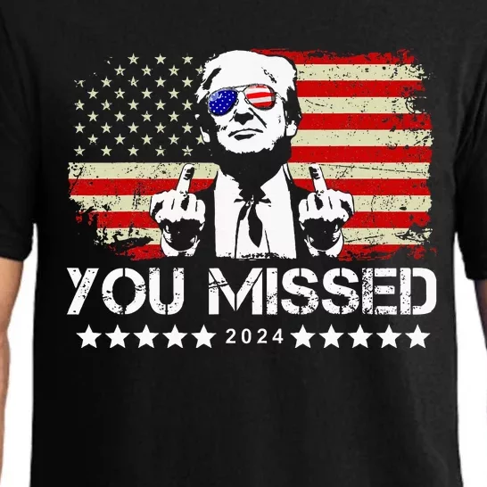 You Missed Trump 2024 President Trump 2024 Re Election Pajama Set