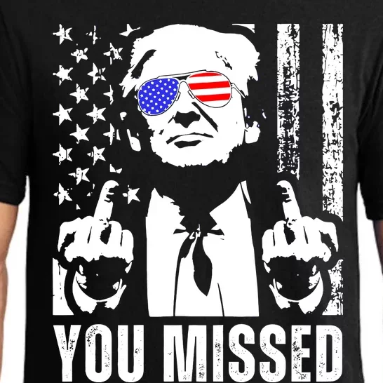 You Missed Trump 2024 Us American Flag Pajama Set