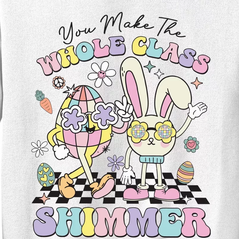 You Made The Hole Class Shimmer Retro Easter Day Teacher Life School Sweatshirt