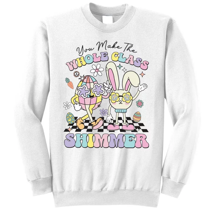 You Made The Hole Class Shimmer Retro Easter Day Teacher Life School Sweatshirt