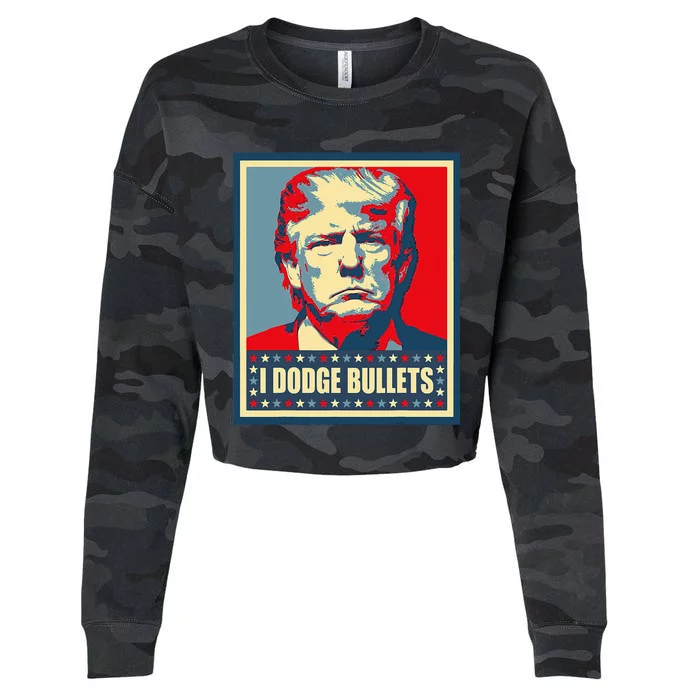 You Missed Trump I Dodge Bullets Cropped Pullover Crew