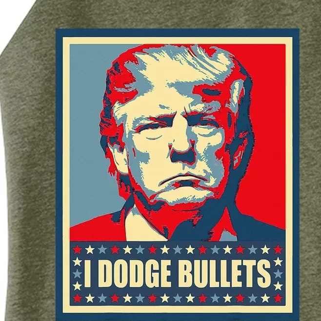 You Missed Trump I Dodge Bullets Women’s Perfect Tri Rocker Tank