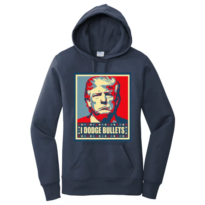 You Missed Trump I Dodge Bullets Women's Pullover Hoodie