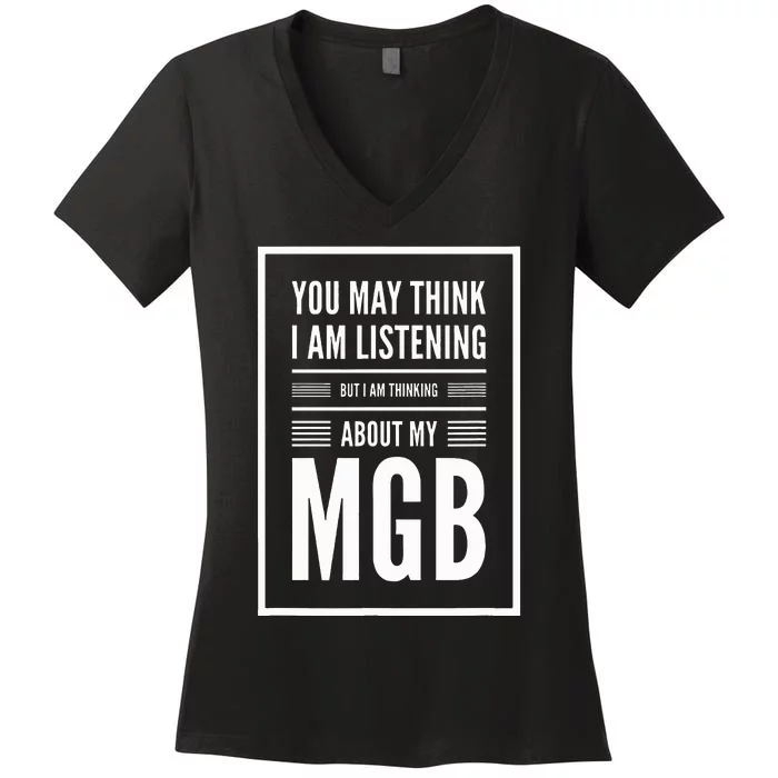 You my think I am listening Women's V-Neck T-Shirt