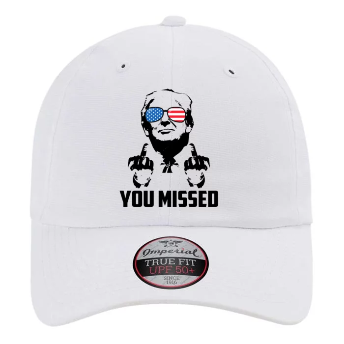 You Missed Trump Middle Finger Usa Funny The Original Performance Cap