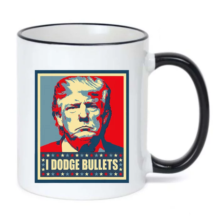 You Missed Trump I Dodge Bullets Black Color Changing Mug