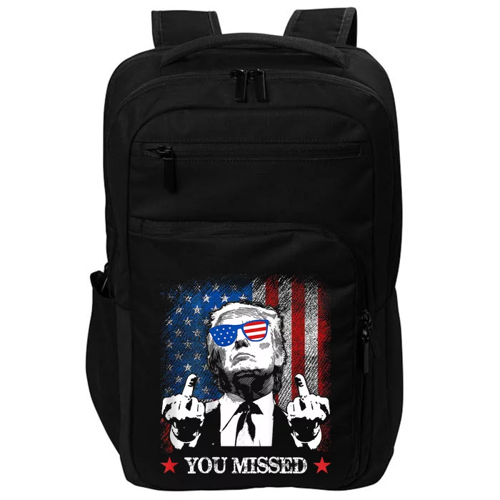 You Missed Trump 2024 Us American Flag Impact Tech Backpack